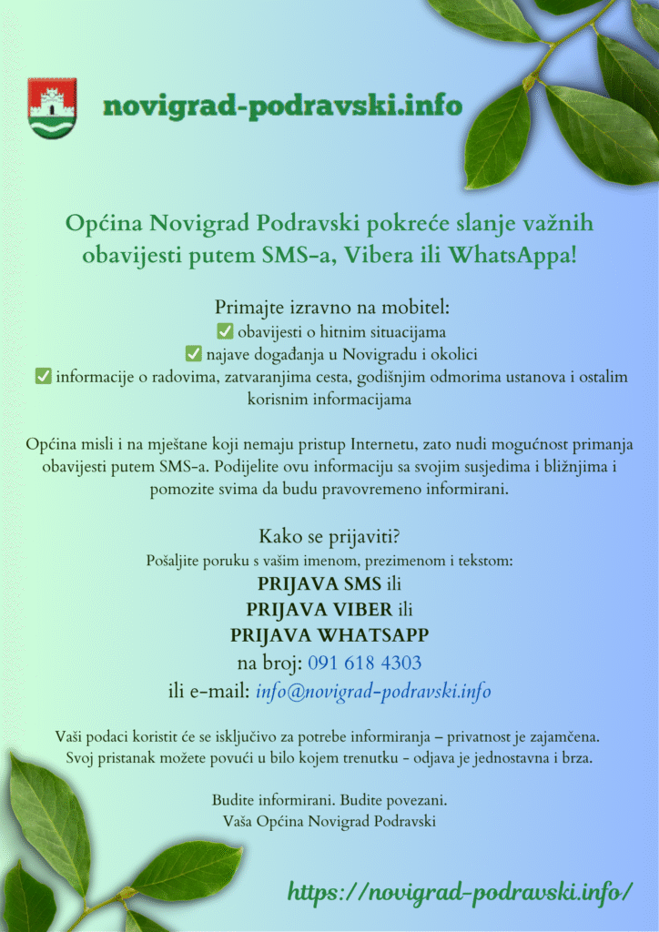 Budite uvijek na vrijeme informirani!